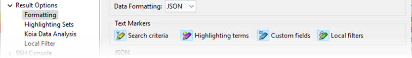 Formatting preferences